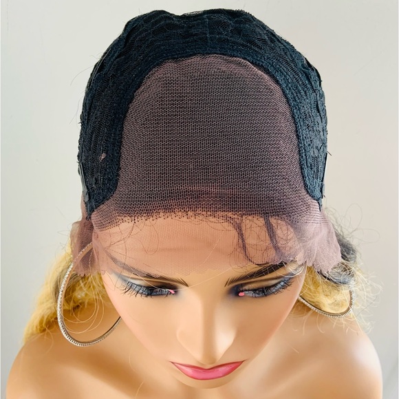 Versatile 28” Ombre Blonde 4x4 Lace Front Premium Fiber Wig - Picture 7 of 13